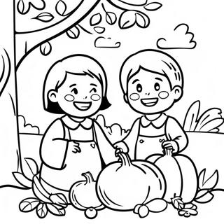 Pagina Para Colorir De Festa De Colheita Com Amigos 80824-22686