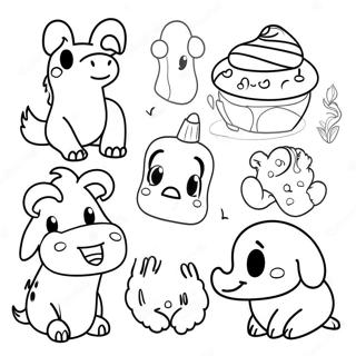 Pagina Para Colorir De Animais Divertidos Do Jardim De Infancia 80848-22697