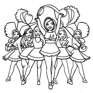 Pagina Para Colorir Das Cheerleaders Do Super Bowl 2024 80876-22725