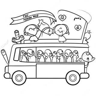 Semana Da Fita Vermelha Páginas para Colorir