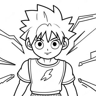 Pagina Para Colorir De Killua Zoldyck Com Raio 81107-22902