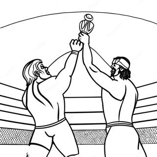 Desenho Para Colorir Da Luta Pelo Campeonato Da Wwe 81132-22918