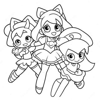 Desenho Para Colorir Dos Herois Da Glitter Force Em Acao 81184-22958