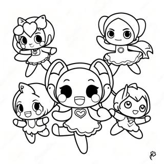 Desenho Para Colorir Dos Herois Da Glitter Force Em Acao 81184 22959