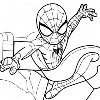 Desenhos Do Homem-Aranha E Da Hello Kitty Páginas Para Colorir