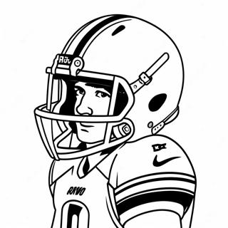 Pagina Para Colorir Joe Burrow Com Capacete 81469-23188