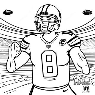 Pagina Para Colorir Joe Burrow Celebrando Touchdown 81470-23189