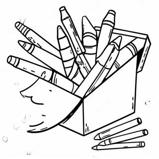 Pagina Para Colorir Da Caixa De Giz De Cera Divertida 81571-23266