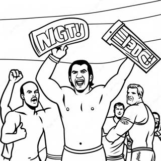 Pagina Para Colorir Dos Lutadores Da Wwe Celebrando A Vitoria 81598-23291