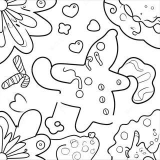 Pagina Para Colorir Dos Biscoitos De Gengibre Festivos 81647-23320