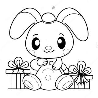 Pagina Para Colorir Da My Melody Com Presentes De Natal 81752-23408