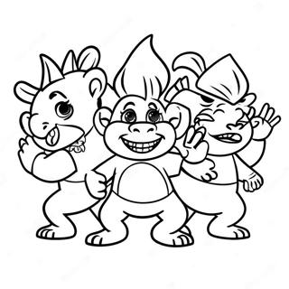 Pagina Para Colorir Dos Trolls Dancando Em Harmonia 81778 23428