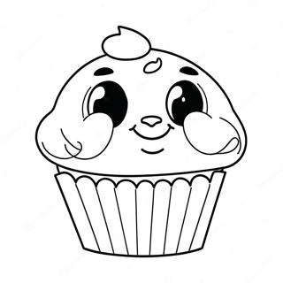 Bluey Muffin Páginas para Colorir