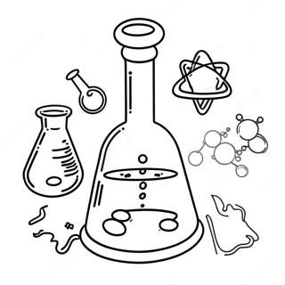 Pagina Para Colorir De Laboratorio De Quimica Divertido 82085-23658