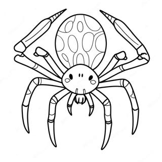 Aranha De Halloween Na Pagina Para Colorir 82161-23716