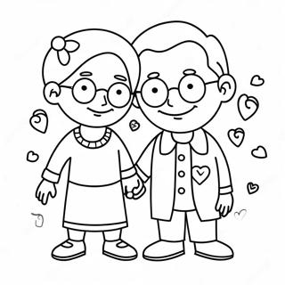 Pagina Para Colorir Do Dia Dos Avos Fofa 82676-24152