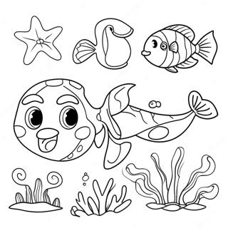 Desenho Para Colorir De Animais Marinhos 82803-24244