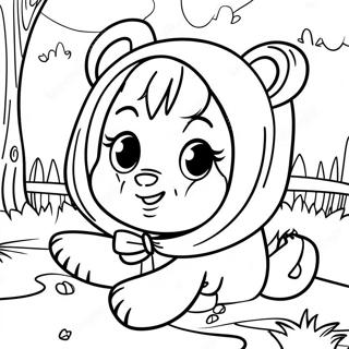 Masha E O Urso Páginas Para Colorir