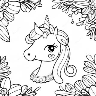 Pagina Para Colorir Da Princesa Unicornio Brilhante 82882-24305
