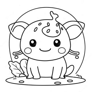 Pagina Para Colorir Do Axolote Squishmallow 82907-24323