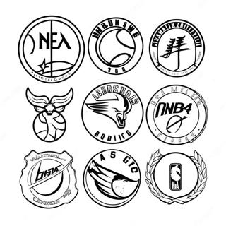 Pagina Para Colorir De Logotipos Coloridos De Times Da Nba 83037-24425