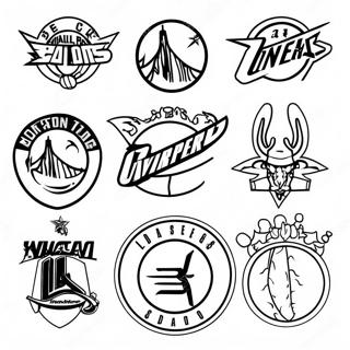 Pagina Para Colorir De Logotipos Coloridos De Times Da Nba 83037-24427