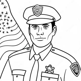 Pagina Para Colorir Do Corajoso Policial 83115 24495
