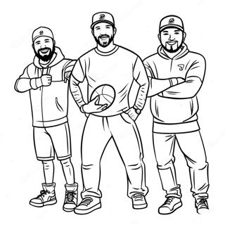 Pagina Para Colorir Da Equipe Dude Perfect Em Acao 83164-24525