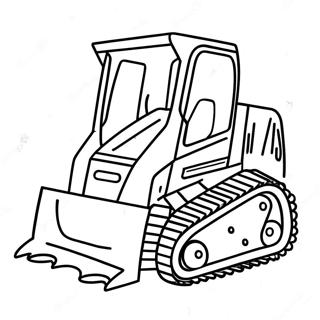 Pagina Para Colorir De Skid Steer Fofo 83548-24829