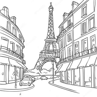 Paris Páginas Para Colorir