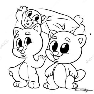 Desenho Para Colorir Do Talking Tom Com Amigos 83830-25049