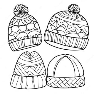 Pagina Para Colorir De Chapeus Aconchegantes De Inverno 84344-25463