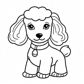 Poodle Páginas Para Colorir