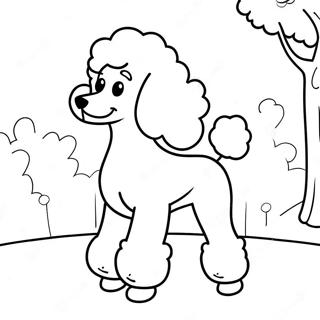 Pagina Para Colorir De Poodle Brincando No Parque 84395 25502