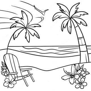 Pagina Para Colorir De Praia Ao Por Do Sol No Luau 84678-25724