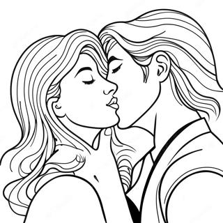 Pagina Para Colorir De Beijo Apaixonado 84703-25738