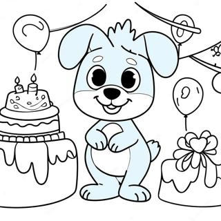 Pagina Para Colorir Do Aniversario Do Bluey 84852-25846