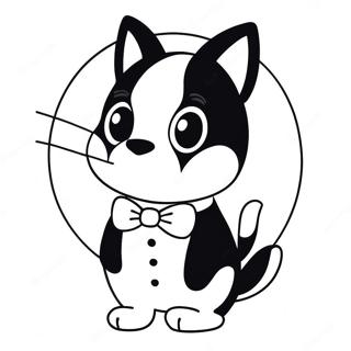 Pagina Para Colorir Do Tuxedo Sam Fofo 84905 25893