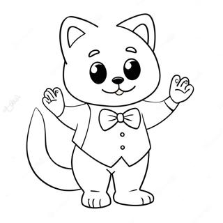 Pagina Para Colorir Do Tuxedo Sam Fofo 84905 25896