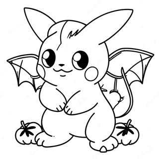 Pokemon Halloween Páginas Para Colorir