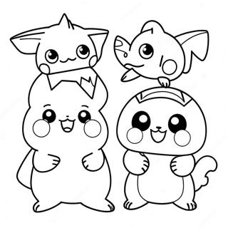 Pagina Para Colorir De Pokemon Fofo Em Fantasias 84930-25994