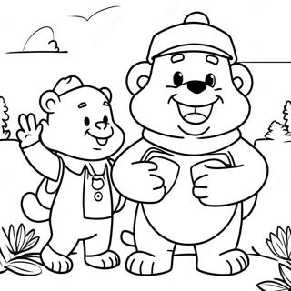 Pagina Para Colorir Os Ursos Berenstain Aventureiros 85032-26074