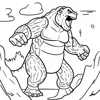 Desenho Para Colorir Do Godzilla Vs Kong 85313-26287