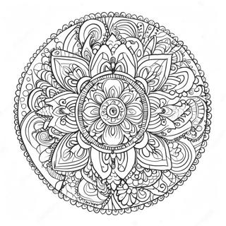 Pagina Para Colorir Mandala Intricada Para Adultos 85416-26369