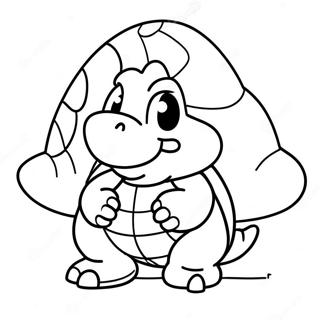 Pagina Para Colorir Casco De Koopa Fofo 85442 26391