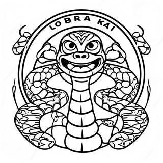 Pagina Para Colorir Do Logo Cobra Kai 85595-26508