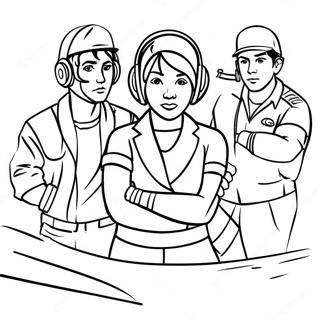 Pagina Para Colorir Dos Membros Do Krew Em Acao 85904-26749