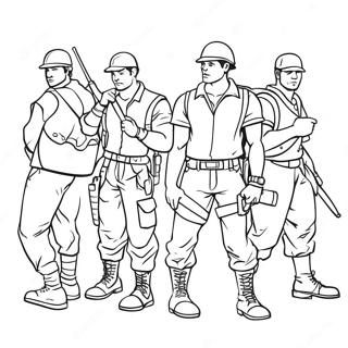 Pagina Para Colorir Dos Membros Do Krew Em Acao 85904-26750