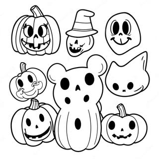 Pagina Para Colorir De Personagens Assustadores Da Disney No Halloween 85981-26809