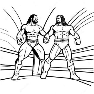 Pagina Para Colorir Dos Lutadores Da Wwe Em Acao 86032-26849